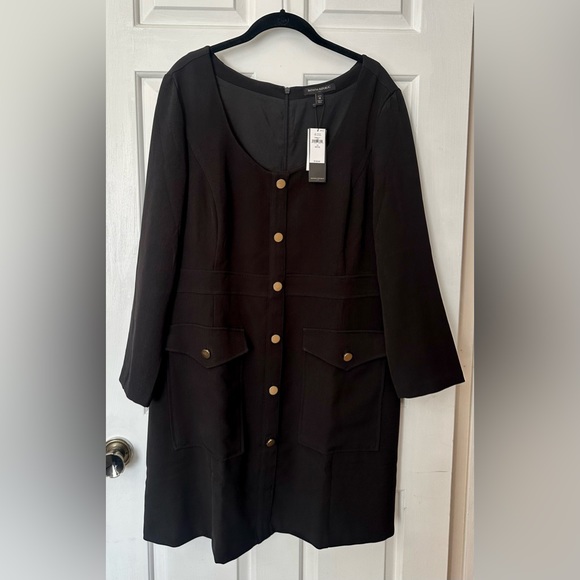 NWT- Banana Republic Button Down Mini Dress - Picture 2 of 5